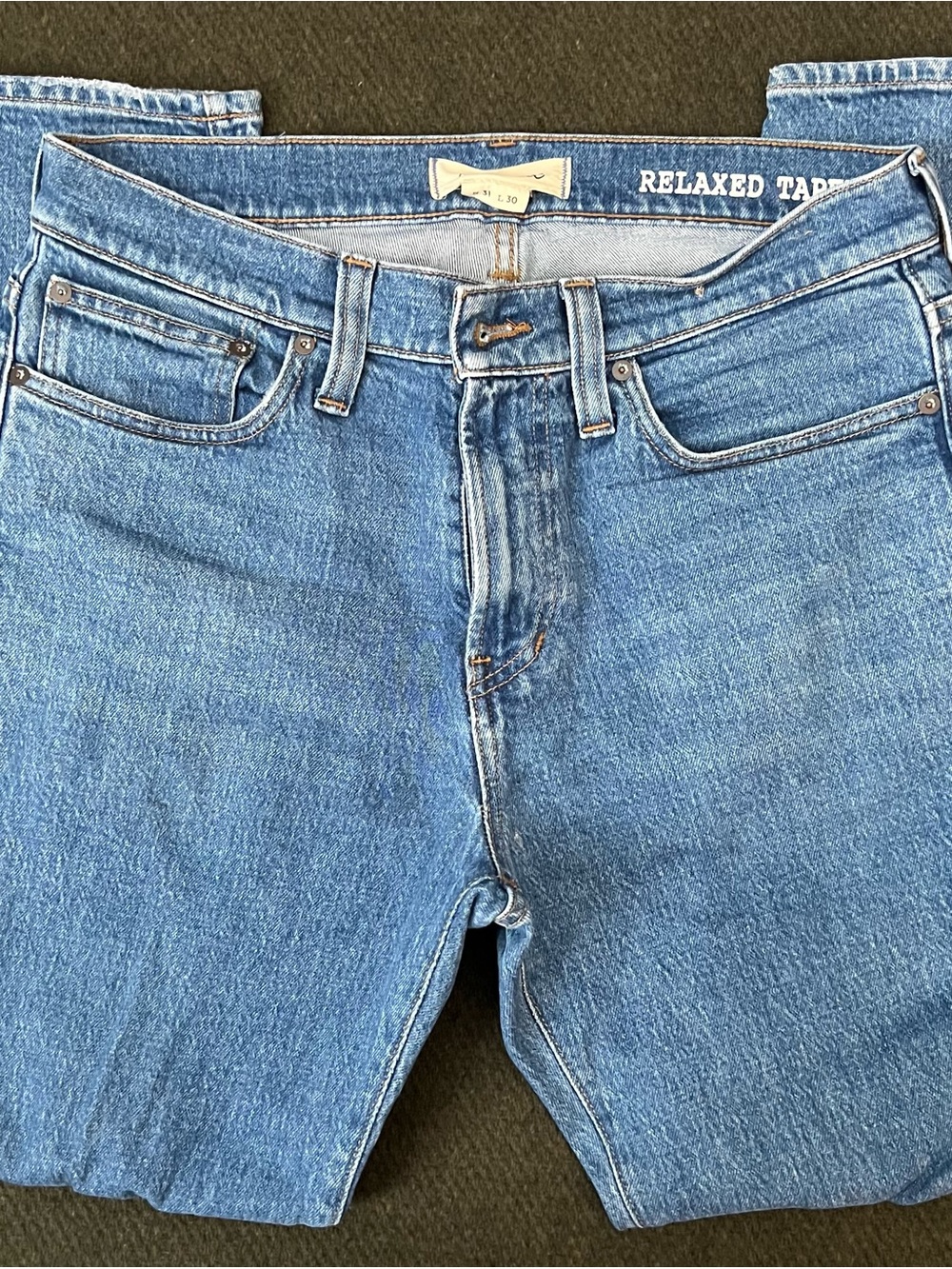 Madewell Men's Relaxed Taper Jeans - Medium Blue